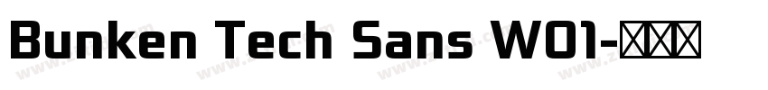 Bunken Tech Sans W01字体转换